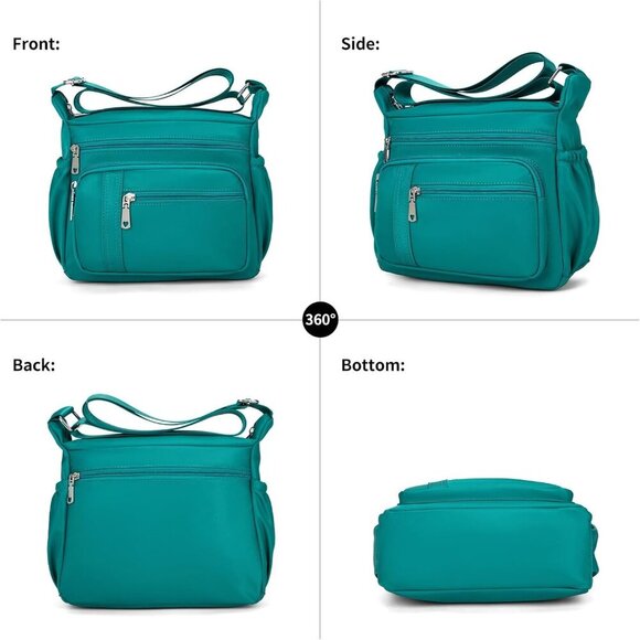 Women Floral Shoulder Handbag Roomy Multiple Pockets Bag Ladies Crossbody Lightw - Picture 3 of 9